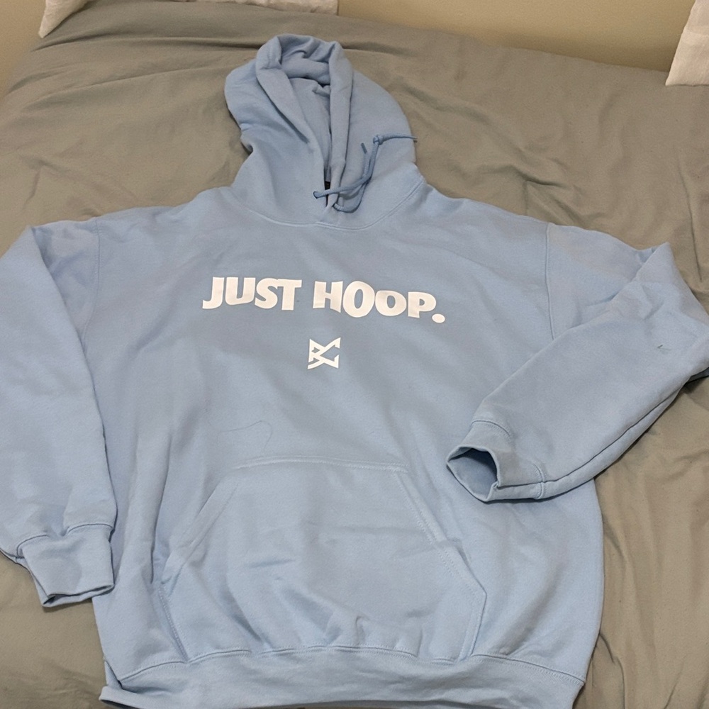 Light Blue 'Just Hoop' Hoodie